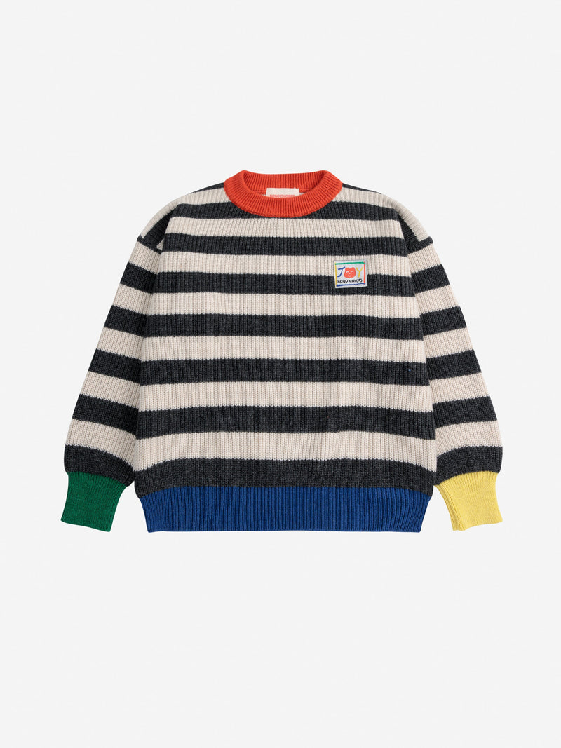 Bobo Choses Smiles Stripes Jumper Multicolor