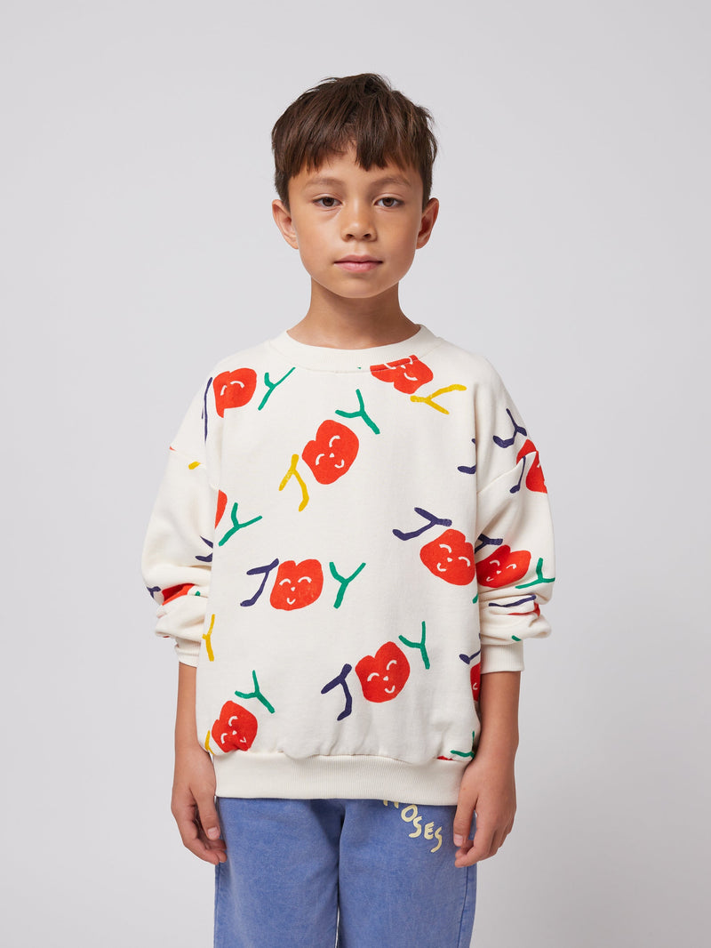 Bobo Choses Smiling All Over Sweatshirt Offwhite