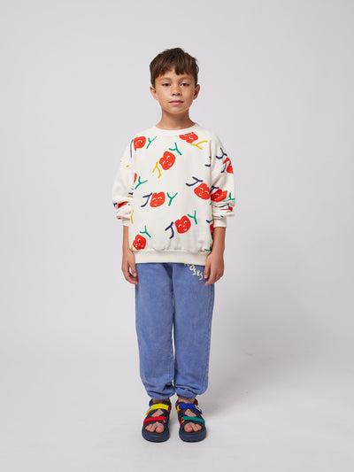 Bobo Choses Smiling All Over Sweatshirt Offwhite