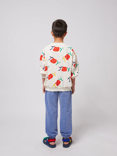 Bobo Choses Smiling All Over Sweatshirt Offwhite