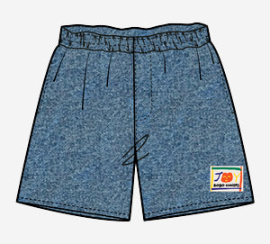 Bobo Choses Smiling Mid Denim Bermuda Shorts Blue