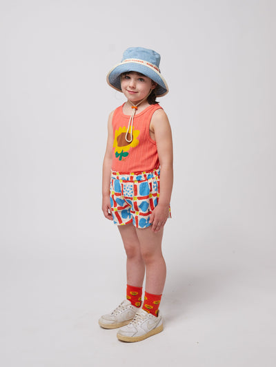 Bobo Choses Sunflower Tank Top Red