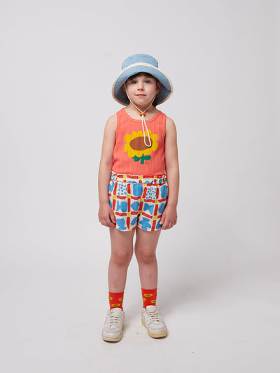 Bobo Choses Sunflower Tank Top Red