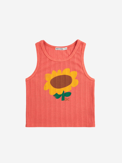 Bobo Choses Sunflower Tank Top Red