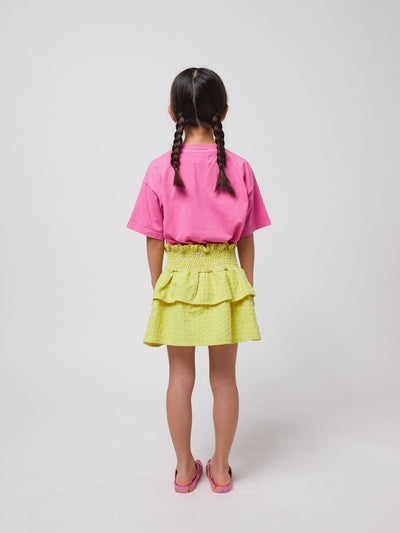 Bobo Choses Vichy Ruffle Skirt Multicolor