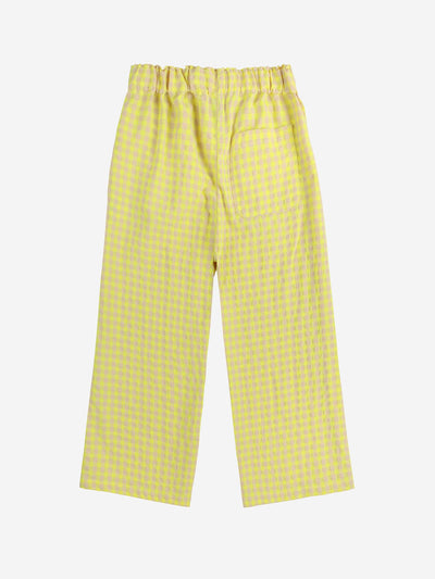 Bobo Choses Vichy Woven Pants Yellow