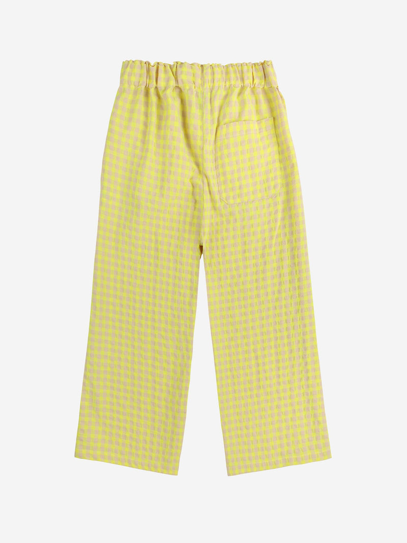 Bobo Choses Vichy Woven Pants Yellow