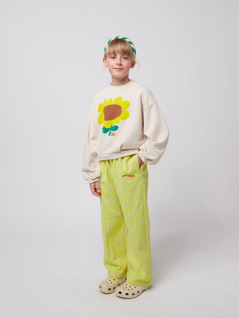 Bobo Choses Vichy Woven Pants Yellow