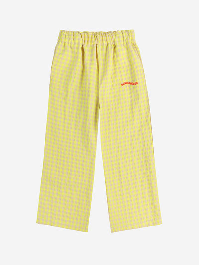 Bobo Choses Vichy Woven Pants Yellow