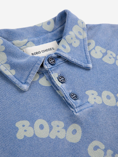 Bobo Choses Wavy Bobo Choses All Over Waffle Polo