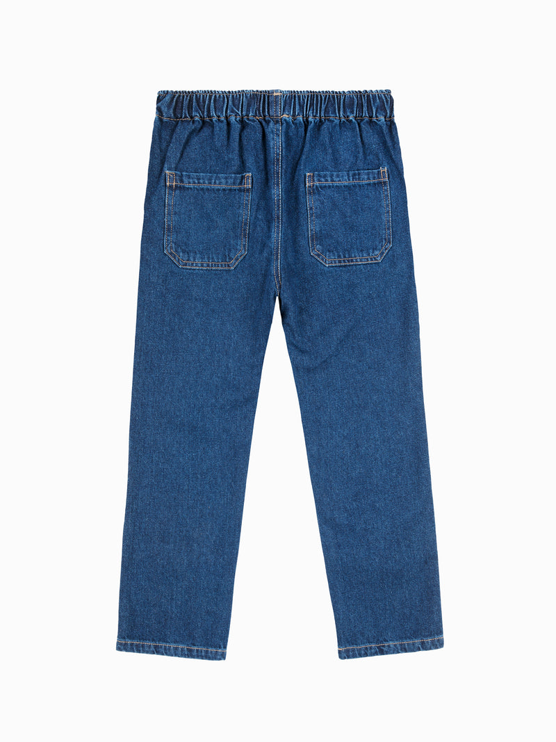 Bobo Choses Wavy Bobo Choses Mid Denim Pants Blue