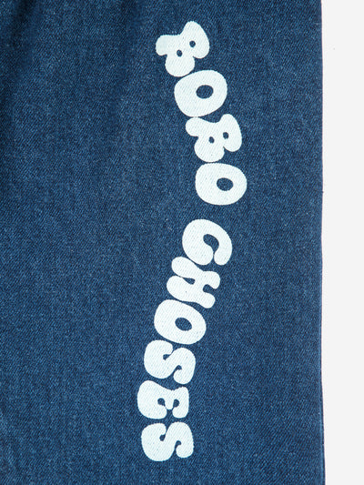 Bobo Choses Wavy Bobo Choses Mid Denim Pants Blue