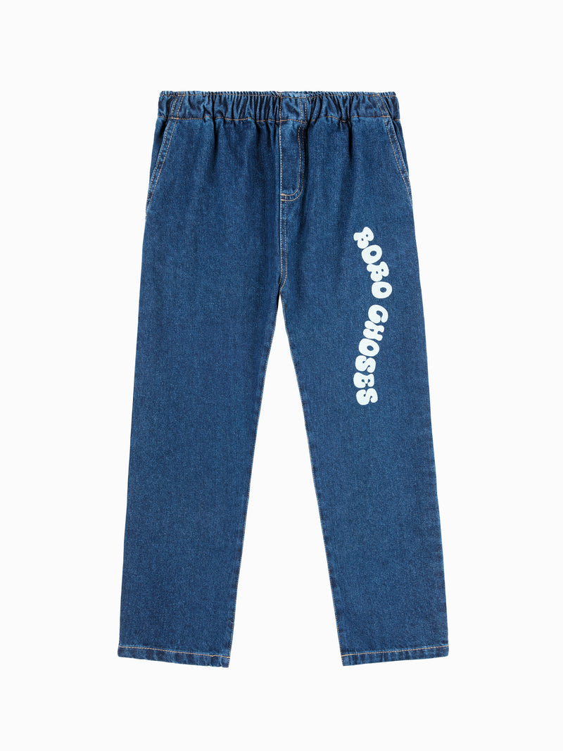 Bobo Choses Wavy Bobo Choses Mid Denim Pants Blue