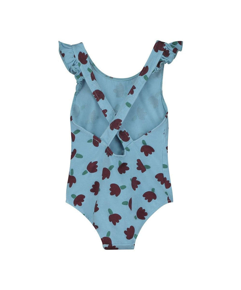 Bonmot Swimsuit Allover Flowers River Blue