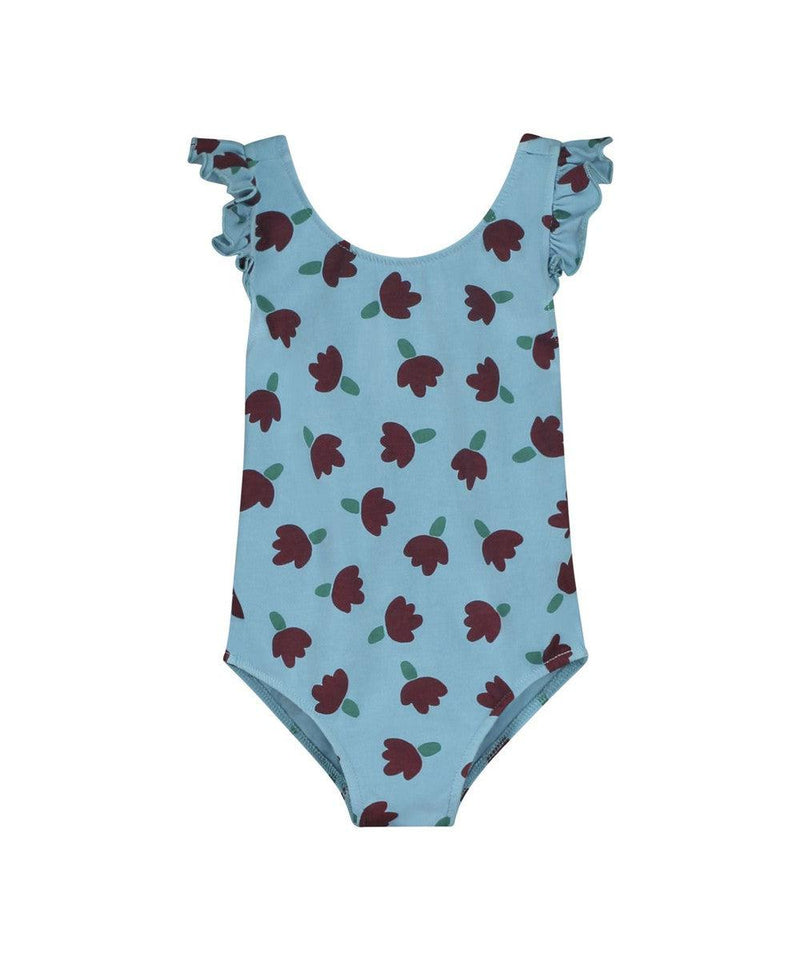 Bonmot Swimsuit Allover Flowers River Blue