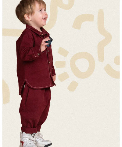 Bonnie&theGang Baby Frits Pants Twill Plum