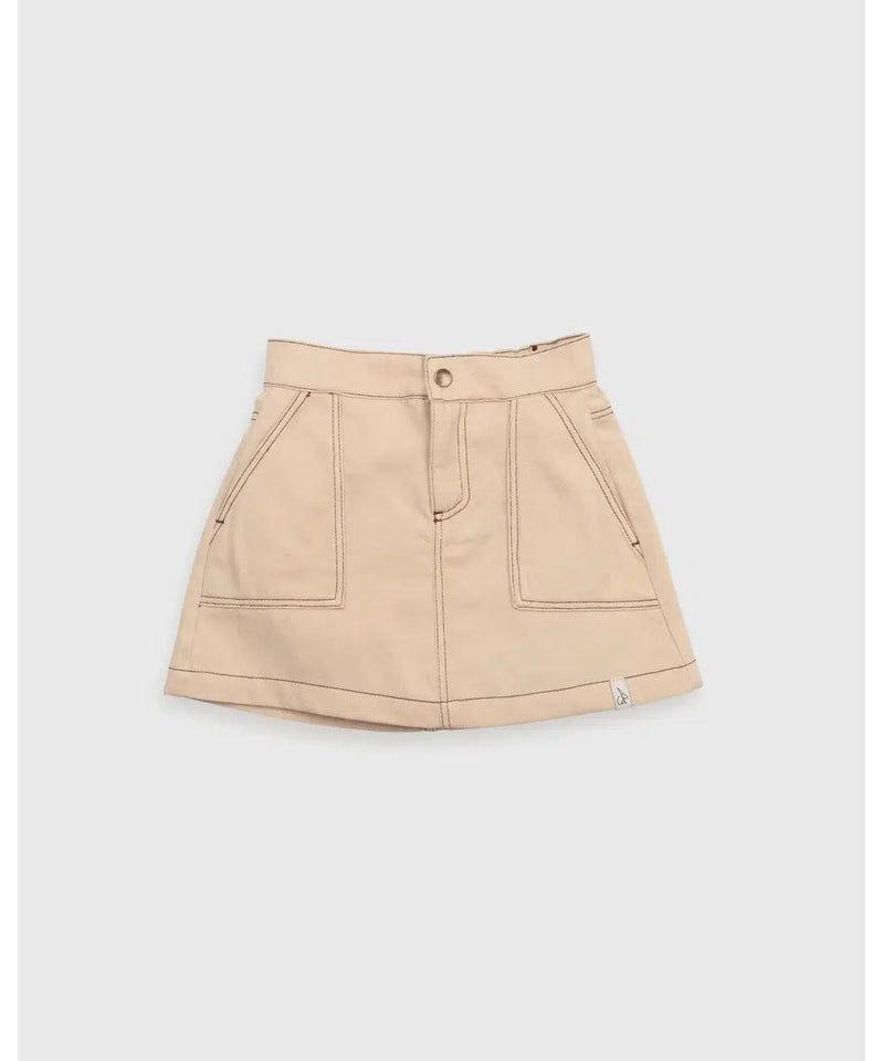 Bonnie&theGang Cassie Mini Skirt Twill Cafeaulait