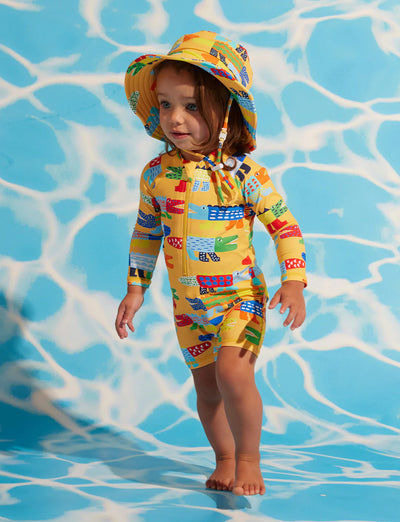 Halcyon Nights Baby Long Sleeve Rash Suit Chomp