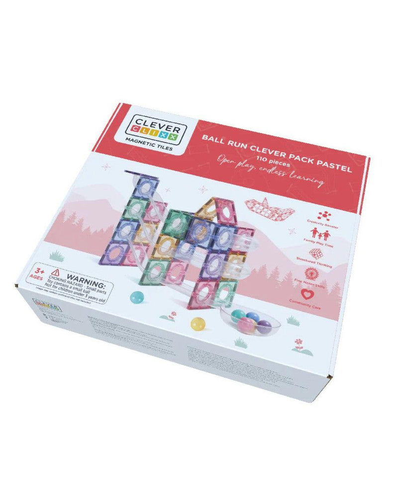 Cleverclixx Ball Run Clever Pack Pastel 110 Pieces