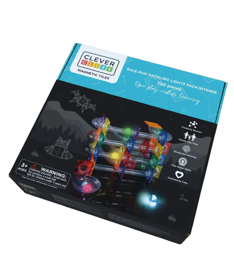 Cleverclixx Ball Run Dazzling Lights Pack Intense 100 Pieces