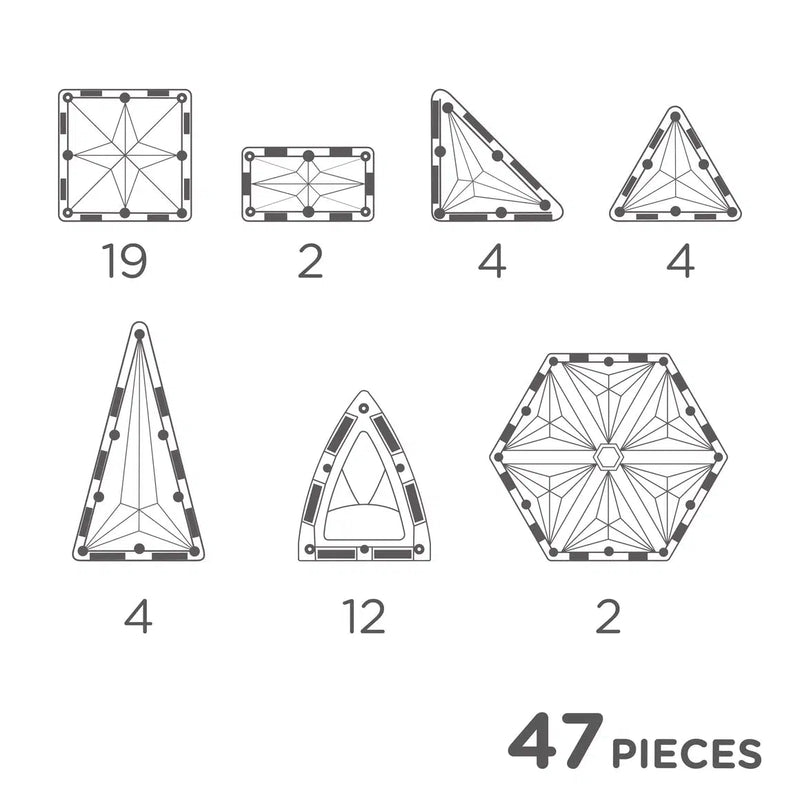 Cleverclixx Curved Dome Pack Intense - 47 pieces