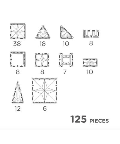 Cleverclixx Large Creative Pack Pastel 125 Pieces