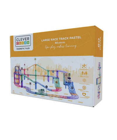 Cleverclixx pastel Race Track Intense - 80 pieces