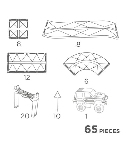 Cleverclixx Race Track Intense - 65 pieces