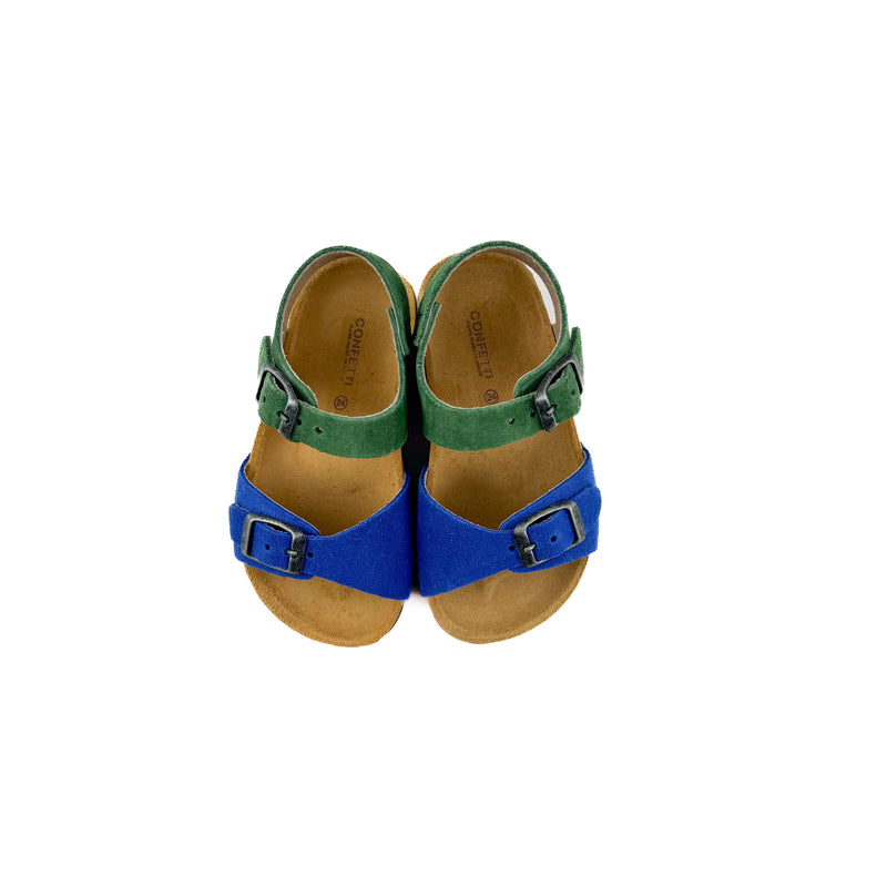 Confetti Serraje Sandalen Green Blue