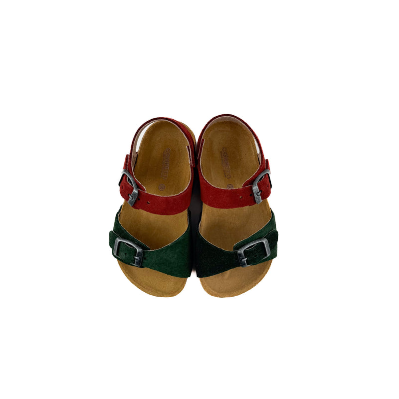 Confetti Serraje Sandalen Red Green