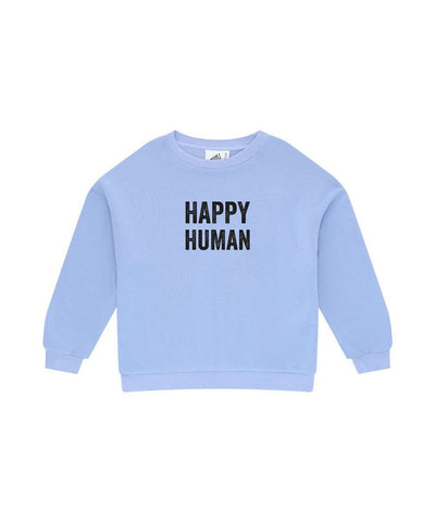 Cos I Said So Baby Sweater Happy Human Blue