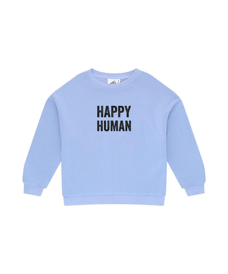 Cos I Said So Baby Sweater Happy Human Blue