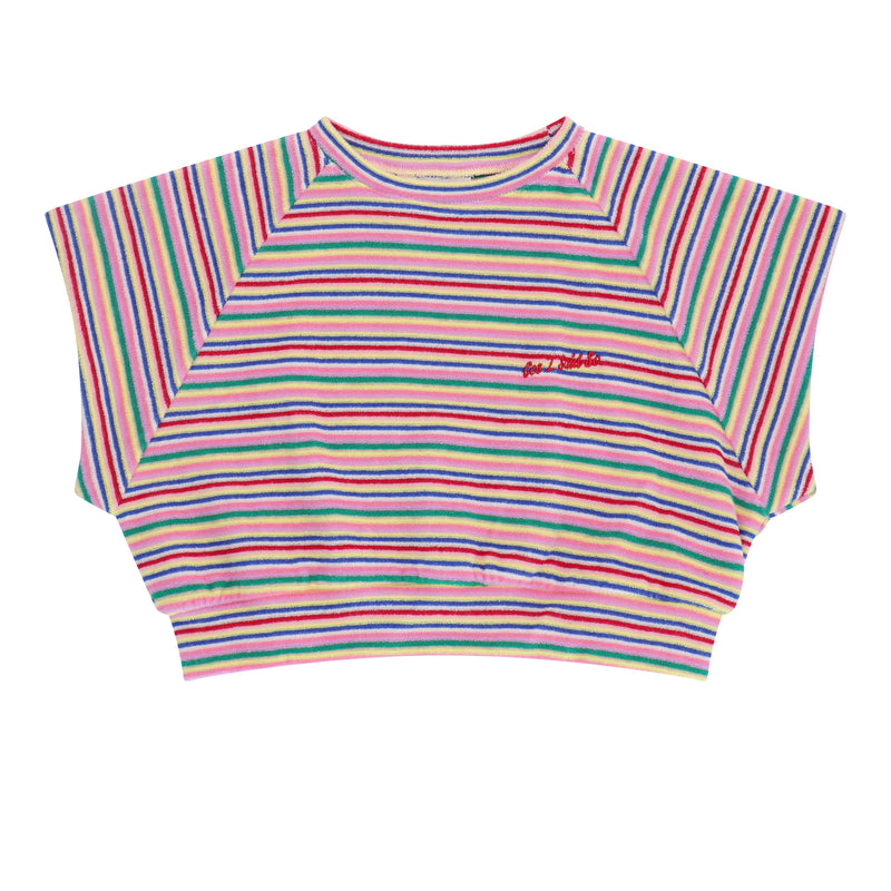 Cos I Said So Striped Terry Jog Top