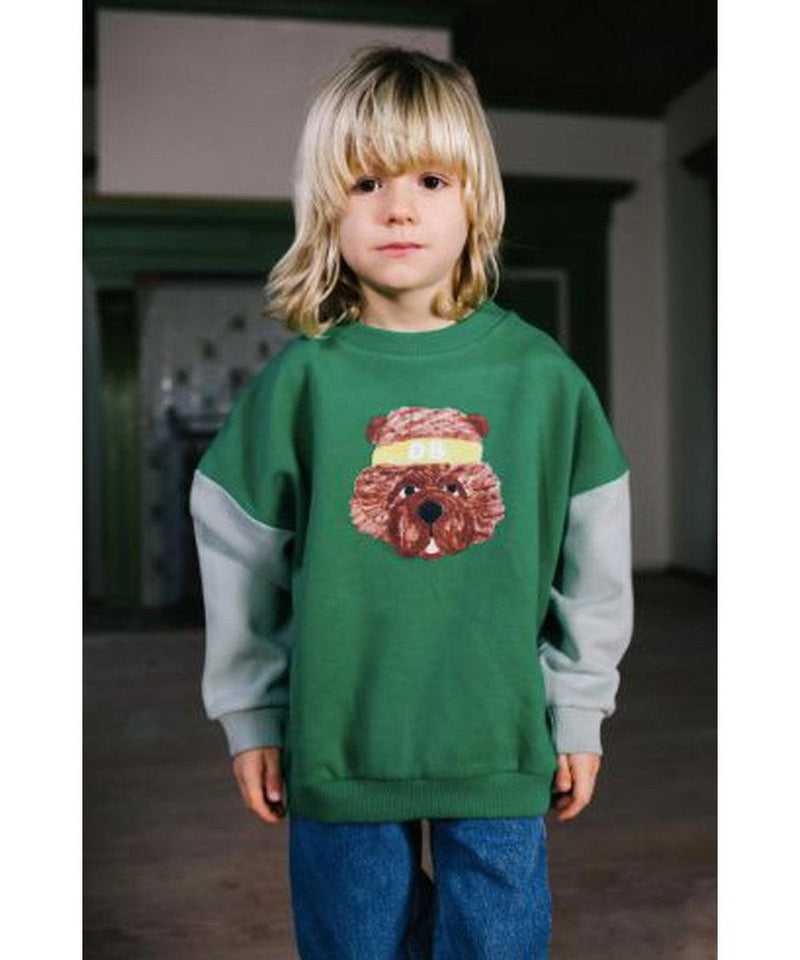 Daily Brat Fuzzy Wuzzy Sweater Winter Green