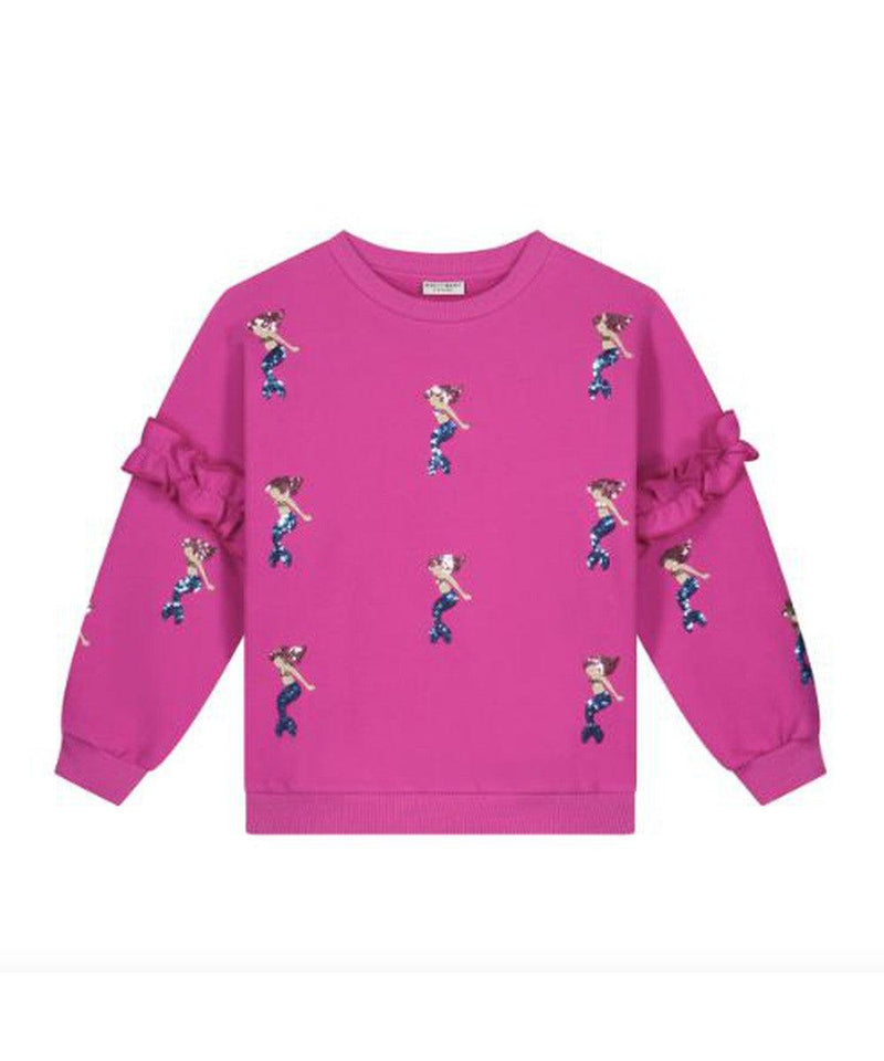 Daily Brat Twinkle Mermaid Sweater Snow Pink