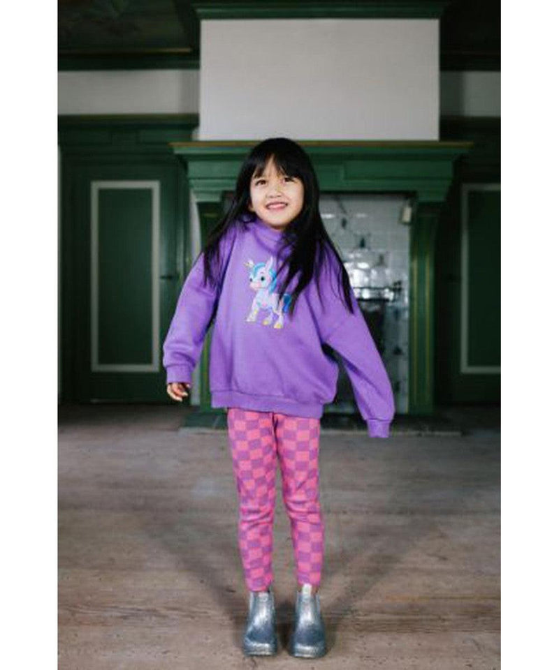 Daily Brat Twinkle Starlight Unicorn Sweater Lavender Luxe