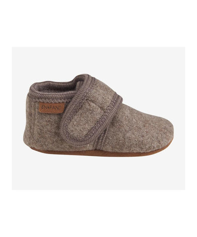 En Fant Baby Wool Grey Melange Slippers