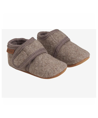 En Fant Baby Wool Grey Melange Slippers