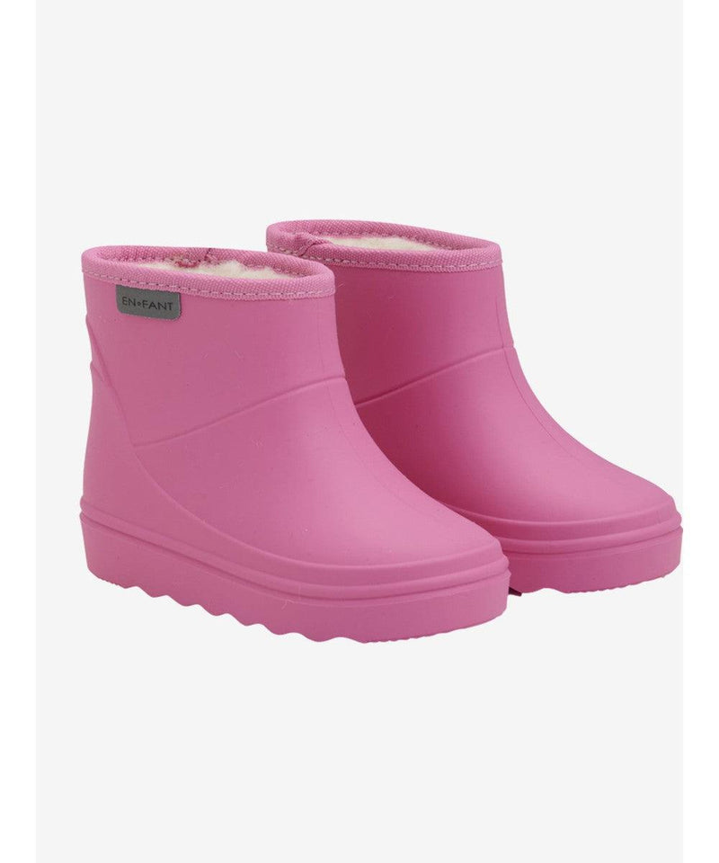 En Fant Solid Thermal Boots Short Carmine Rose