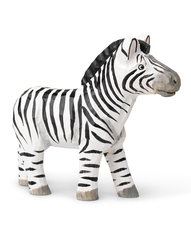 Ferm Living Hand-Carved Zebra Toy