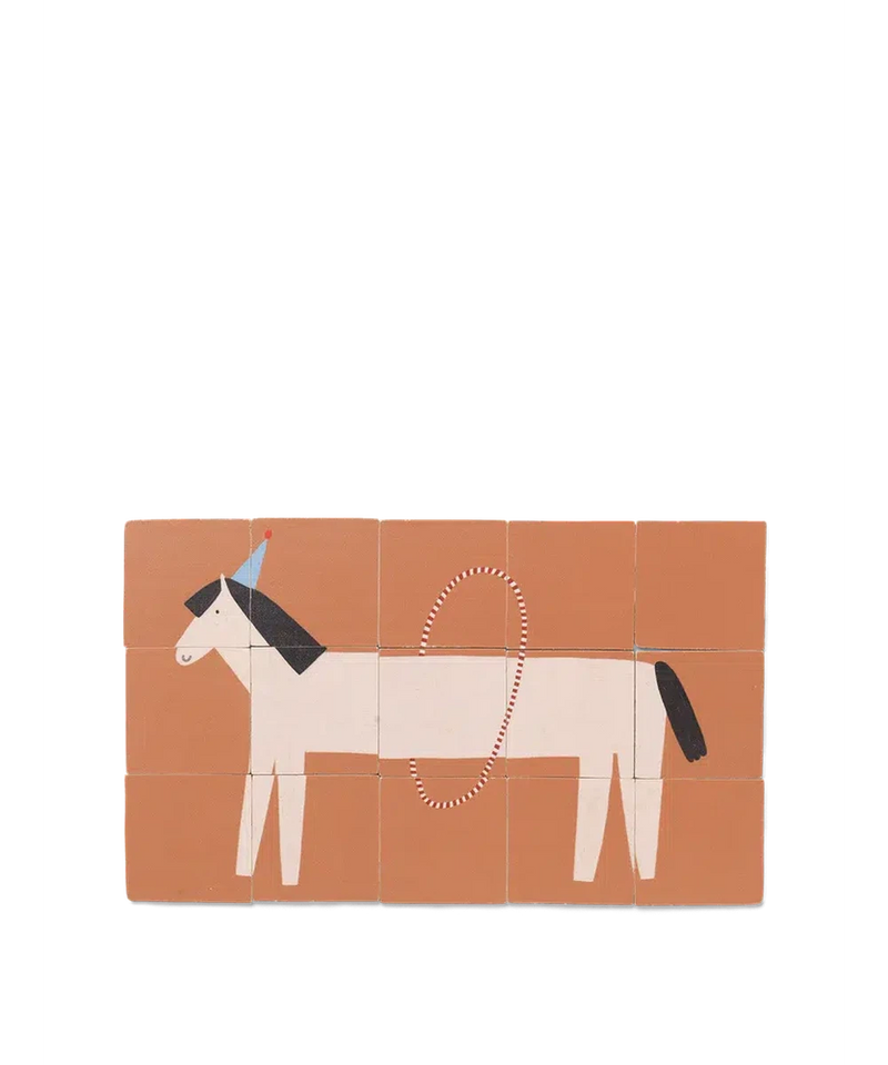 Ferm Living Two-Sided Puzzle Walrus/Horse