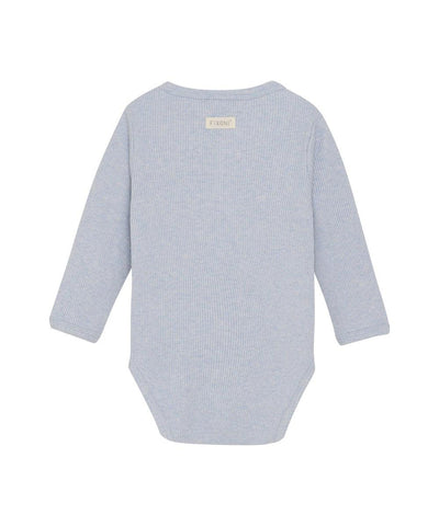 Fixoni Baby Wrap Body LS Rib Zen Blue