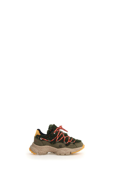 Flower Mountain Yamano 3 Junior E-calf Teddy Pepper Sole Militare Multi