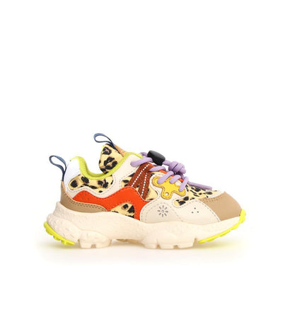 Flower Mountain Yamano 3 junior e-calf/leo nylon sand-white-zucca