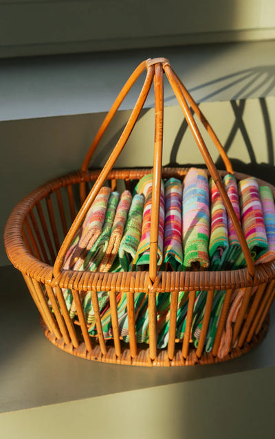 Foekje Fleur Basket Tea Towel #30B