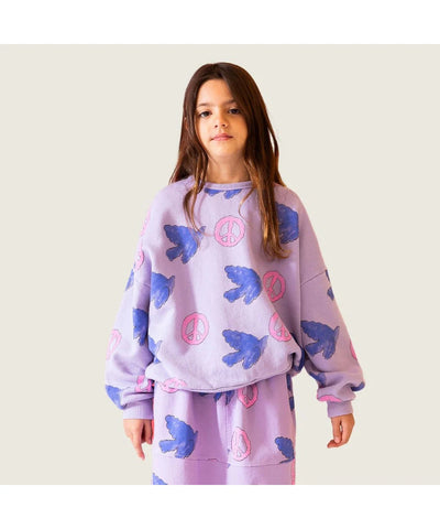 Fresh Dinosaurs Paloma Peace All Over Sweatshirt