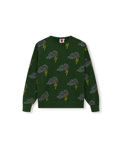 Fresh Dinosaurs Storm All Over Sweatshirt