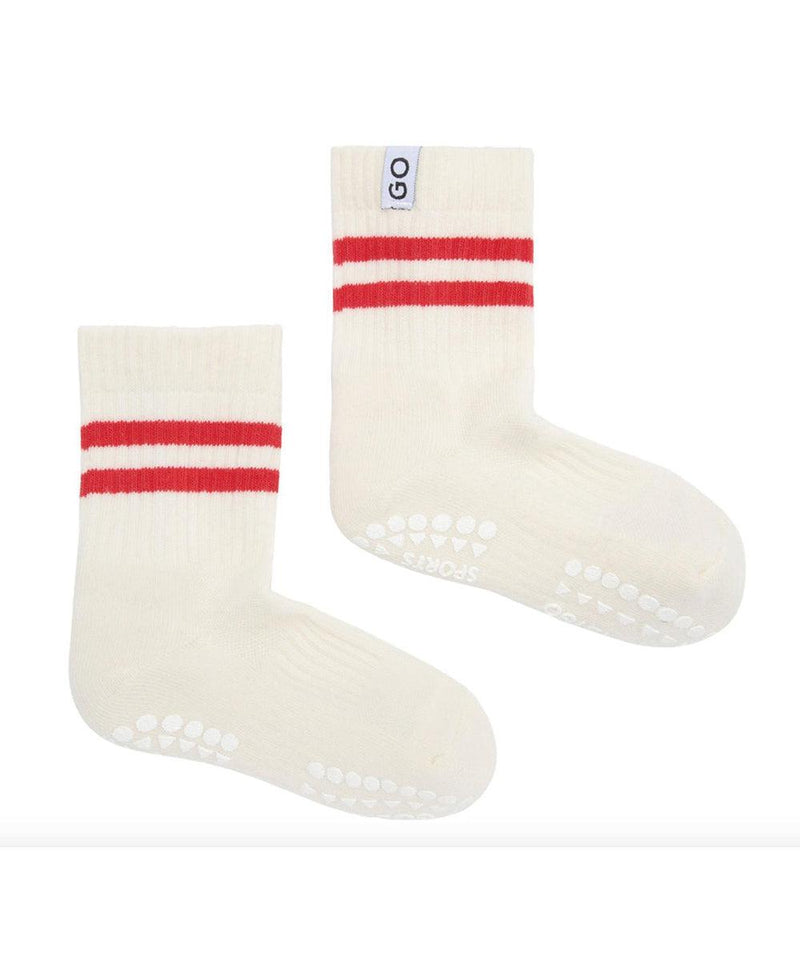 Go Baby Go antislip Sports Socks Red