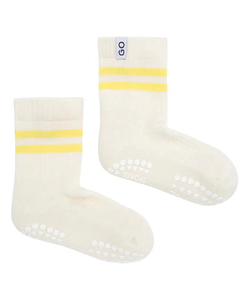 Go Baby Go antislip Sports Socks Yellow