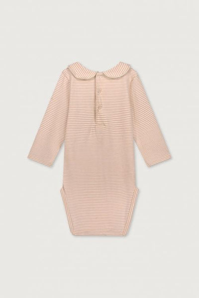 Gray label Baby Collar Onesie Faded Pink/Cream